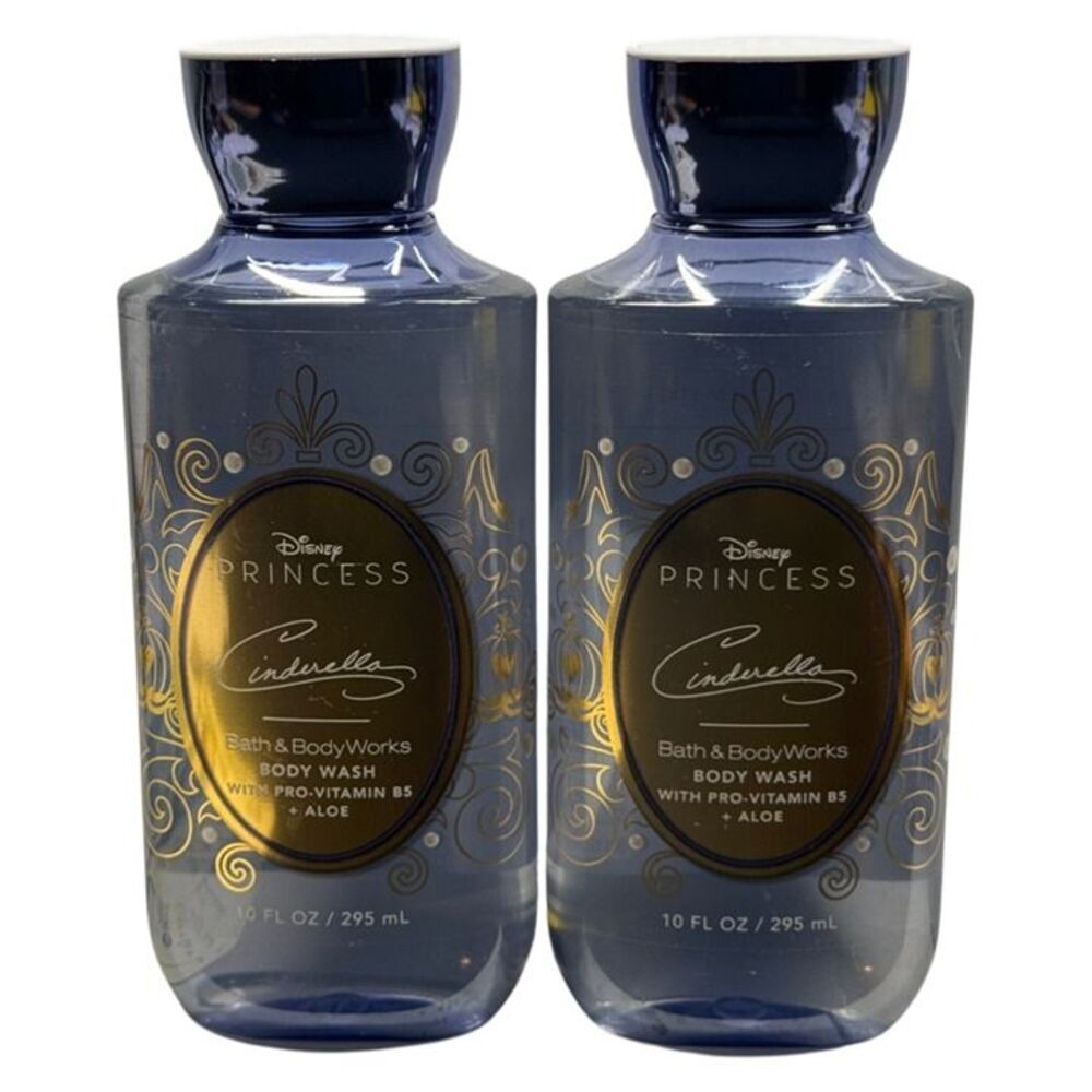 Bath Body Works Disney Cinderella Body Wash 10oz Pro Vitamin B5 Aloe 2 Pack